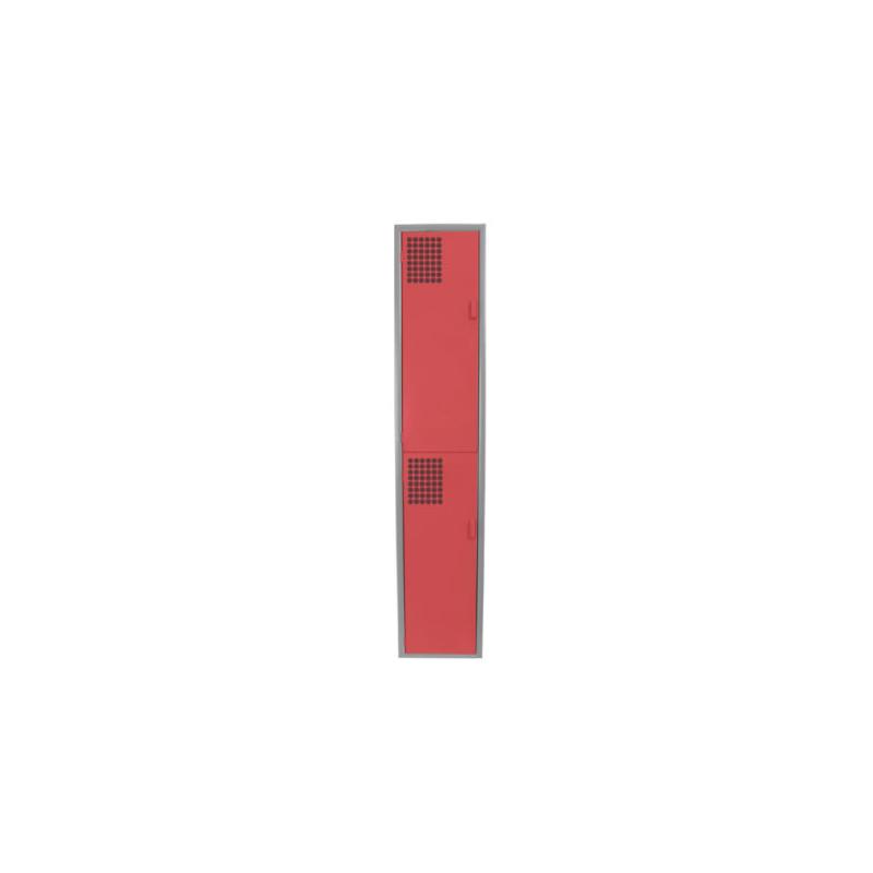 Locker Color Rojo - 2 Puertas